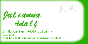 julianna adolf business card